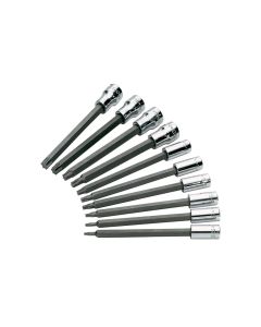 S K Hand Tools SOCKET SET TORX 10PC 1/4 & 3/8IN. DRIVES 4IN. LEN
