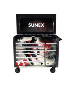 SUN8065PCBKHKY1 image(0) - SUNEX 50 Inch 7 Drawer Power Cart - Hockey