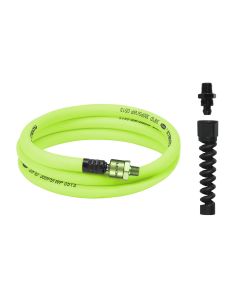 LEGHFZP3806YW2B image(0) - Legacy Manufacturing Flexzilla Pro Custom Length Whip Hose, 3/8" x 6', 1/4 " MNPT High Flow Ball Swivel, 1/4" MNPT Reusable Fitting