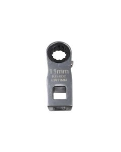 KTIXD2CW11MM image(0) - K Tool International Ratcheting Crowfoot Wrench 11mm 3/8 Inch Drive