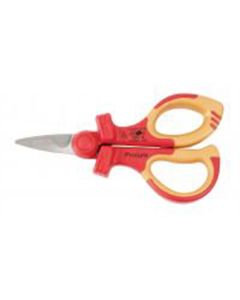 Wiha Tools Insul. Proturn Electrician"s Shears, 6.3" OAL w/ Cable Notch. Stainless Steel Blades