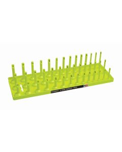 HNE12073 image(0) - Hansen Global 1/2" SAE 3-Row Socket Tray - Hi-Viz Yellow