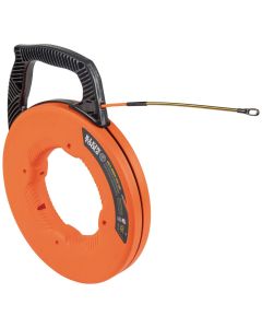 Klein Tools Fiberglass Fish Tape with Spiral Steel Leader, 50-Foot