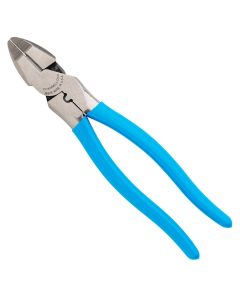 CHA369CR image(0) - Channellock 369CR 9.5 Inch XLT Round Nose Linemen Pliers w/ Crimper