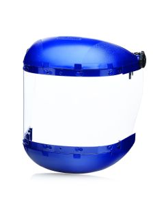 SRWS38240 image(0) - Sellstrom Face Shield - 380 Series - 6.5" x 19.5" x 0.040" Window - Clear AF - Universal Hard Hat Slot Adapter Headgear - Dual Crown