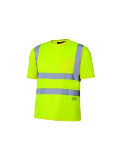 Pioneer Birdseye Safety T-Shirt  - Color:  Hi-Viz Yellow/Green  - Size: L