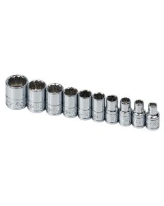 SKT4946 image(0) - S K Hand Tools SOCKET SET 1/4IN. DRIVE 10 PC SAE STD 12 POINT