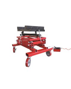 INT3182 image(1) - American Forge & Foundry Power Train Lift - 2,500 Lbs. Capacity - Scissor Lift Design -  33" Min H to 77" High H - Air/Hyd Foot Pedal Operated