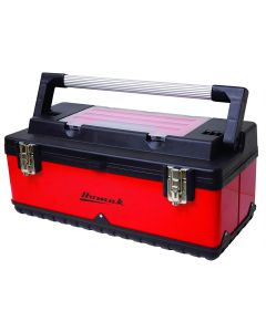 HOMRD00122504 image(0) - Homak Manufacturing 22-1/2" Metal and Plastic Hand-Carry Toolbox Red