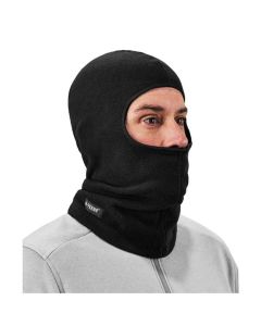 ERG16821 image(1) - Ergodyne 6821 Black Fleece Balaclava Face Mask