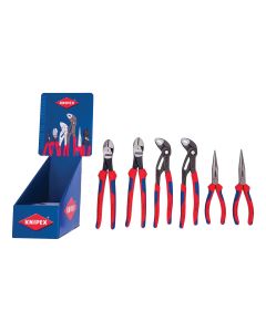 KNP9K0080120US image(1) - KNIPEX 6PC 2EA 8" Needle/10" Cutter/10" Cobra Comfort Grip Display