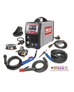 HSW6422 image(0) - H&S AutoShot HSW-6422 Smart Multi-MIG Welder 200 Amp with 16 S-MIG Programs, AC/DC TIG and Stick (110-240VAC)