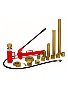 INT819SD image(0) - American Forge & Foundry AFF - Collision & Body Repair Kit - 20 Ton Capacity - 21 pc Kit - With 2 Speed Quick Pump - Includes Pressure Guage - SUPER DUTY