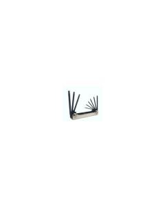 EKL20519 image(0) - Eklind Tool Company HEX KEY SET 5 PC FOLDING BALL END SAE 3/16-3/8IN.