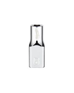 MLW45-34-9030 image(1) - Milwaukee Tool Milwaukee Tool 1/4" Drive 5mm Metric Socket with FOUR FLAT Sides, 6-Point, Vanadium Steel, Chrome