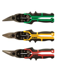 DWTDWHT14676 image(0) - DeWalt Aviation Snip Set 3 Piece