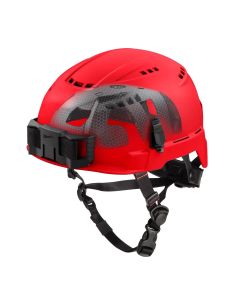 MLW48-73-1358 image(0) - Milwaukee Tool BOLT Red Vented Safety Helmet with IMPACT ARMOR Liner (USA) - Type 2, Class C