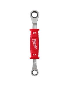 MLW48-22-9211 image(1) - Milwaukee Tool Lineman�s 2in1 Insulated Ratcheting Box Wrench