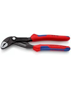 KNIPEX 7 1/4" Cobra Degrees High-Tech Water Pump Pliers with Multi-Component Grips