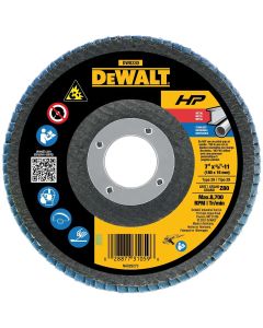 DEWALT 7-Inch By 5/8-Inch-11 80 Grit Zirconia Angle Grinder Flap Disc