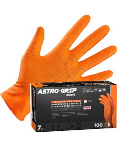 SAS66472 image(0) - SAS Safety Astro-Grip Powder-Free Exam Grade Nitrile Disposable Gloves - 7 Mil - 100PK - Medium