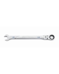 KDT86219 image(0) - GearWrench 19mm 120XP Universal Spline XL Flex Head Ratcheting Combination Wrench