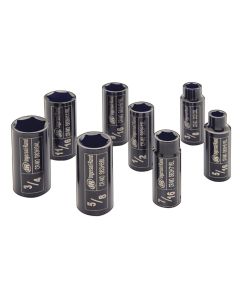 IRTSK3H8L image(0) - Ingersoll Rand 3/8" SAE DEEP SOCKET SET, 8 PIECE
