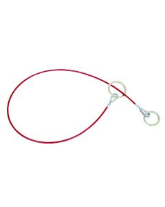 SRWV8208602 image(0) - PeakWorks Cable Anchor Sling, 1/4" PVC Coated Galv. Cable - 2 O-Rings - 2 FT