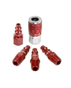 Legacy Manufacturing D 5pc 1/4" Red Coupler & Plug