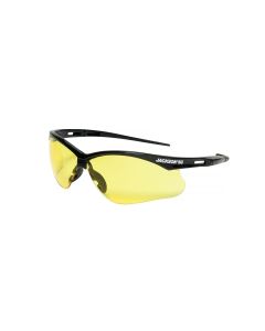 SRW50002 image(0) - Jackson Safety Safety Glasses - SG Series - Amber Lens - Black Frame - Hardcoat Anti-Scratch - Low Light