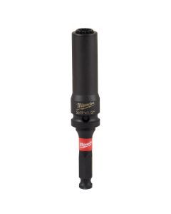 MLW49-66-5119 image(0) - Milwaukee Tool Shockwave Lineman's 12PT 3/8"& 1/2" 2-in-1 Socket