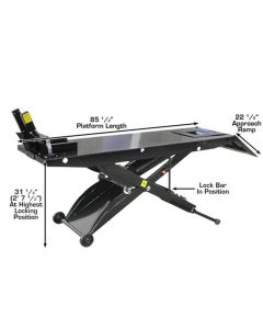 ATEHT-ACL image(2) - Atlas Automotive Equipment ACL Motorcycle Air Operated Motorcycle Lift with Roller Plate 1,000 lb. Capacity (WILL CALL)
