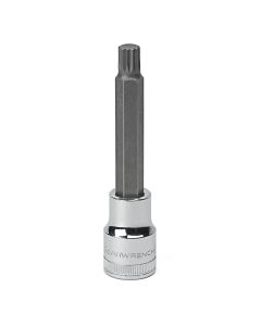 KDT80665 image(0) - GearWrench 1/2 Inch Drive Extra Long Triple Square Bit Metric Socket 10mm