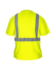 SAS Safety BLACK BOTTOM T-SHIRT, CLASS 2  YELLOW WITH 2" REFL