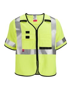 MLW48-73-5321 image(0) - Milwaukee Tool AR/FR Cat. 1 Class 3 High Visibility Yellow Safety Vest - S/M