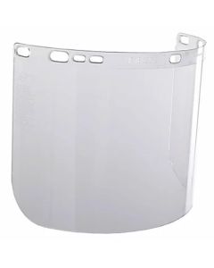 SRW29099 image(0) - Jackson Safety Replacement Windows for F20 Polycarbonate Face Shields - Clear - 8" x 15.5" x.040" - F Shaped - Unbound