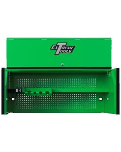 EXTDX552501HCGNBK image(0) - Extreme Tools DX Series 55in W x 25in D Extreme Power Workstation Hutch Green with Black Handle and Trim