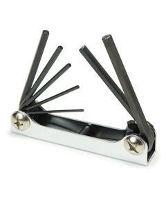 TIT12708 image(0) - TITAN 7PC FOLDING METRIC HEX KEY SET