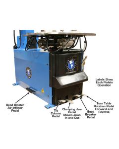 ATEATTC755 image(7) - Atlas Automotive Equipment TC755 Tilt-Back Rim-Clamp Tire Changer with Beadblaster (Will Call)