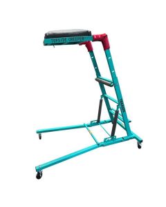 TRX3-109 image(0) - Traxion 3-106 Quality Economy Topside Creeper - Aqua with Expanded Metal Steps and Velcro Stomach Pads with Tool Loops