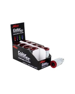 Milton Industries ColorFit Couplers, M-style Red, 1/4" NPT Male,