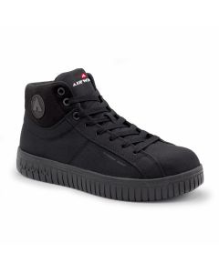AIRWALK DEUCE Mid - Men's Mid Top Shoe - CT|EH|SR - Black/Black - Size: 7.5 - E - (Wide)