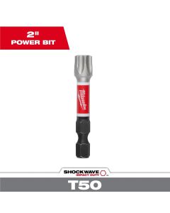 MLW48-32-6001 image(0) - Milwaukee Tool SHOCKWAVE Impact Duty 2 Inch T50 Impact Bit 1Pk