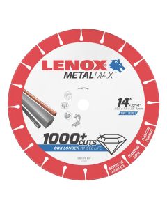 LEX1972929 image(0) - Lenox Tools LENOX MEtal Max  DIAM CUTOFF WHEEL CH 14" X 1"