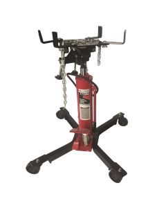 INT3052A image(0) - American Forge & Foundry Transmission Jack - Hydraulic - Telescopic - Two Stage - 1,100 Lbs. Capacity - 37" Min H to 78" High H - Manual Foot Pedal / Air Assist - Double Pump Quick Lift