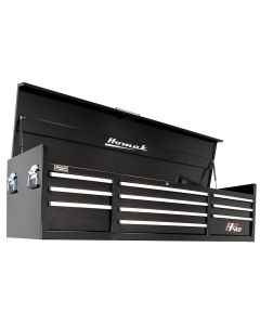 Homak Manufacturing H2PRO Series 72" 10-Drawer Top Chest, Black