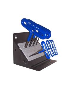 EKL56168 image(1) - Eklind Tool Company HEX KEY SET 8 PC T-HANDLE 6IN. METRIC IN STAND