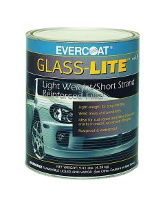 FIB639 image(0) - Fibre glass Evercoat GLASS-LITE 100639 Lightweight Short Strand Reinforced Filler, 1 gal Can, Green, Liquid