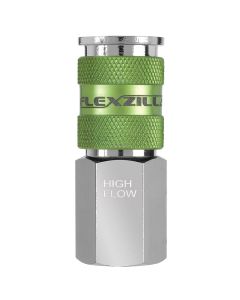 LEGA53616FZ image(0) - Legacy Manufacturing Flexzilla Pro High Flow Coupler, 1/4" Body, 3/8" FNPT