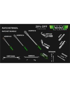 VIMRATCHETBNDL image(0) - VIM Tools RATCHET BUNDLE ‐ HDRF410, HDRF614, HDRF818, HBR1046A, HBR810, HBRF4, NRF44D, NRF46D, NRF4, NRF6, RFB400K, NR400K (20% off)